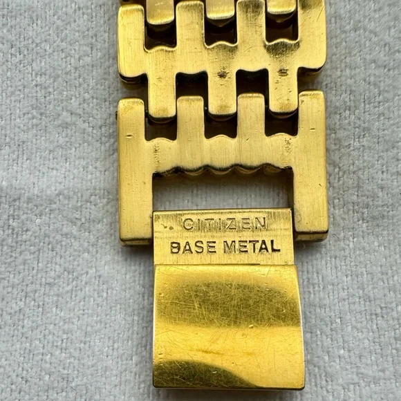 Men’s Citizen Elegance Vintage Gold-Tone Watch with Black Dial - Picture 9 of 10